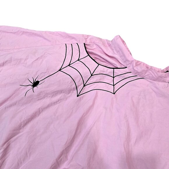 Hell Bunny Pink Spider Web Print Skirt size S Gothic Halloween Rockabilly - Picture 5 of 16